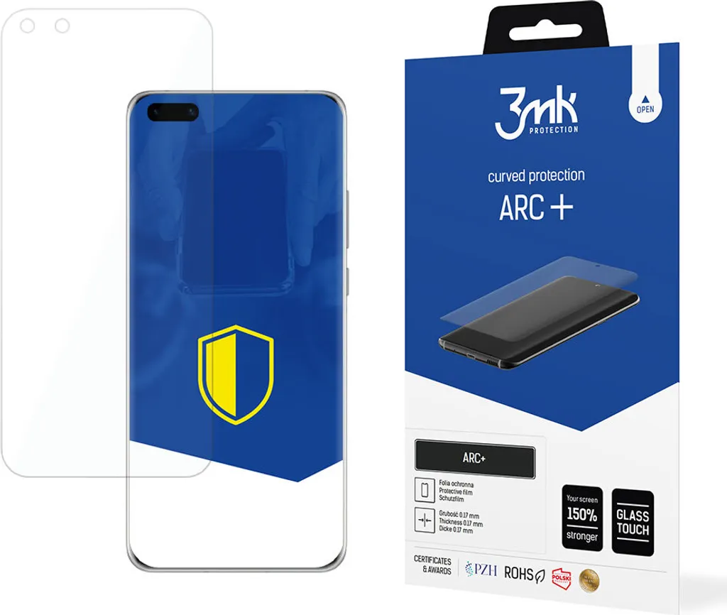 Soluzione Schermo Curvo Huawei P40 Pro+ 5G - 3mk Arc+ Gel Kit