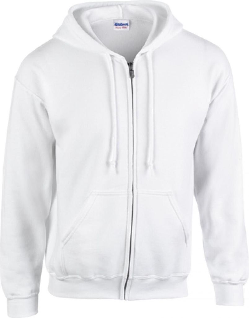 Gildan 18600 | Heavy Blend Full Zip Hooded Sweatshirt - Farbe: White - Größe: XXL