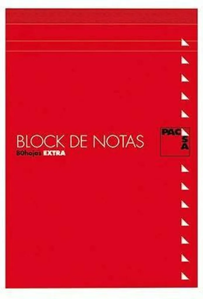 Bloc-notes Uni Pacsa 80 Feuilles Folio avec Couverture - Pack de 10