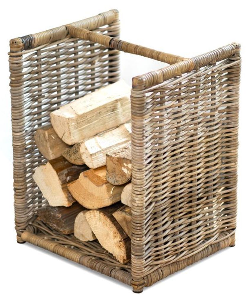 Westmann Rotin Panier à bois pour cheminée Costa Naturel Image du produit 