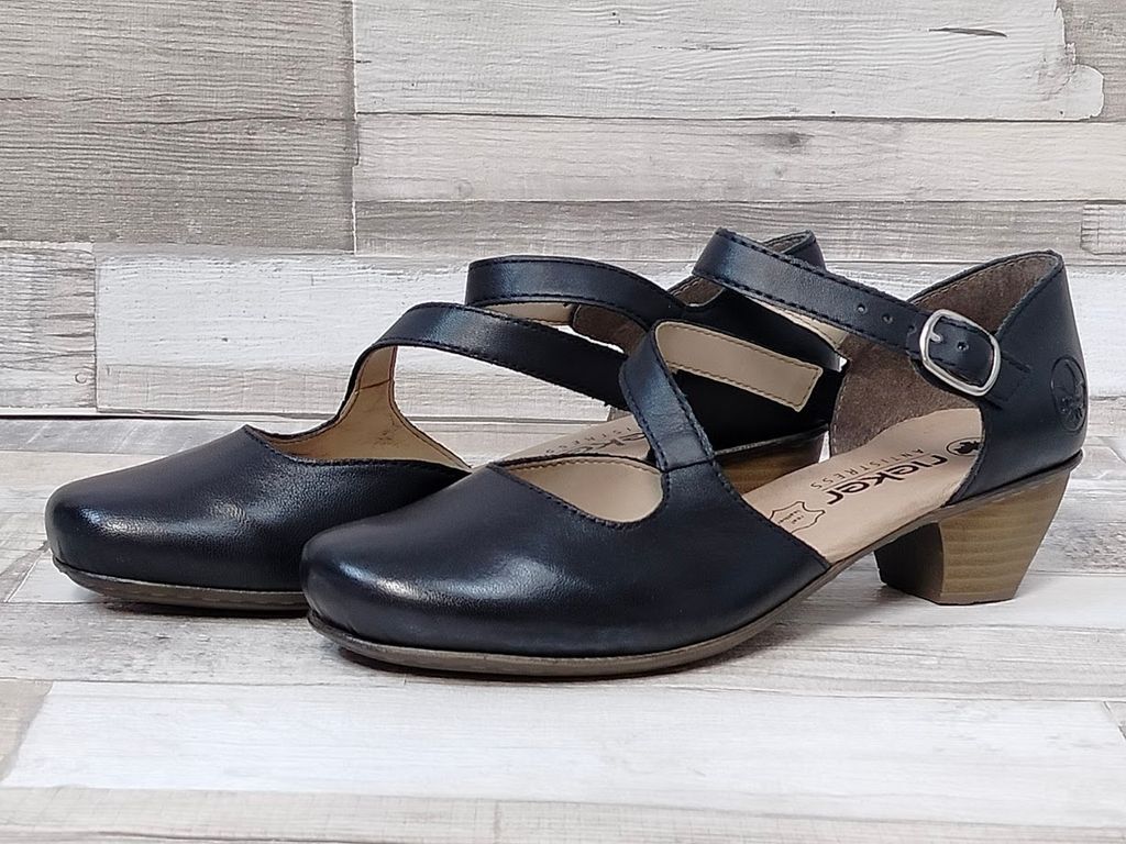 Rieker Pumps - Glanzschwarz Glattleder Größe: 38 Normal Produktbild 10