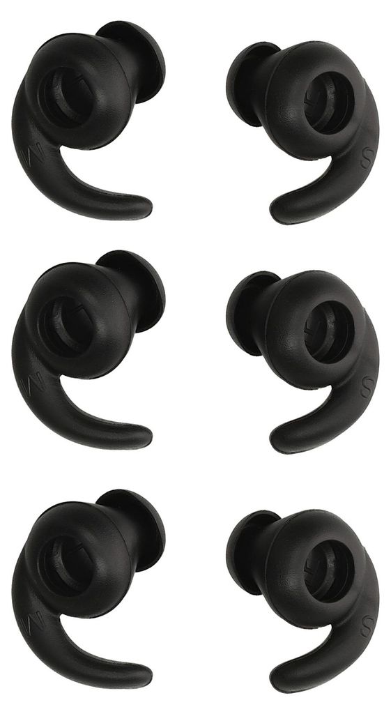 kwmobile 6 Ohrhalter kompatibel mit JBL Reflect BT - Ohrbügel Ohrhaken aus Silikon Schwarz