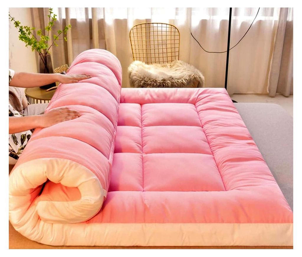 Japanische Futon-Matratze, 8 cm dick, klappbar, tragbar, für Gästebett, Tatami/Schlafsäle, Camping oder Wohnmobil, 150 x 200 cm