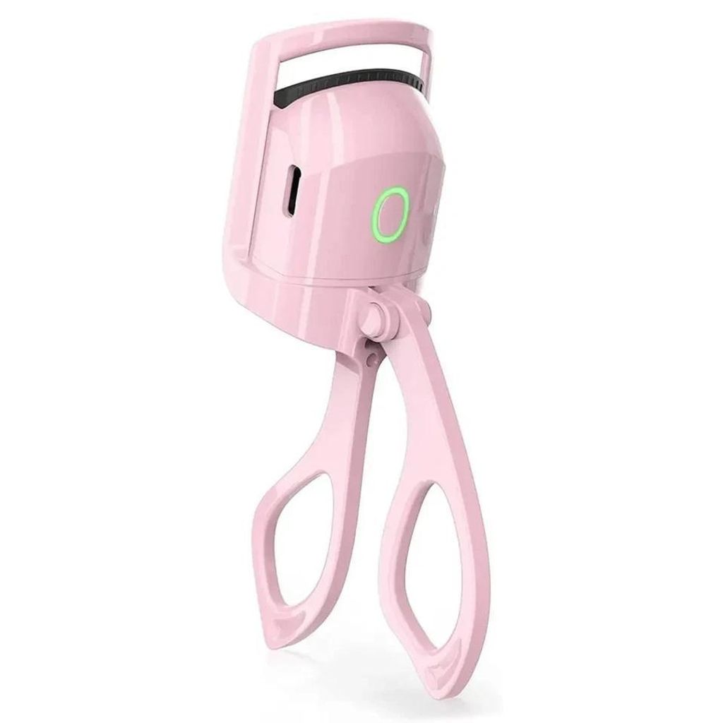 Beheizbare Wimpernzange USB– Perfekt geschwungene Wimpern in Sekunden rosa