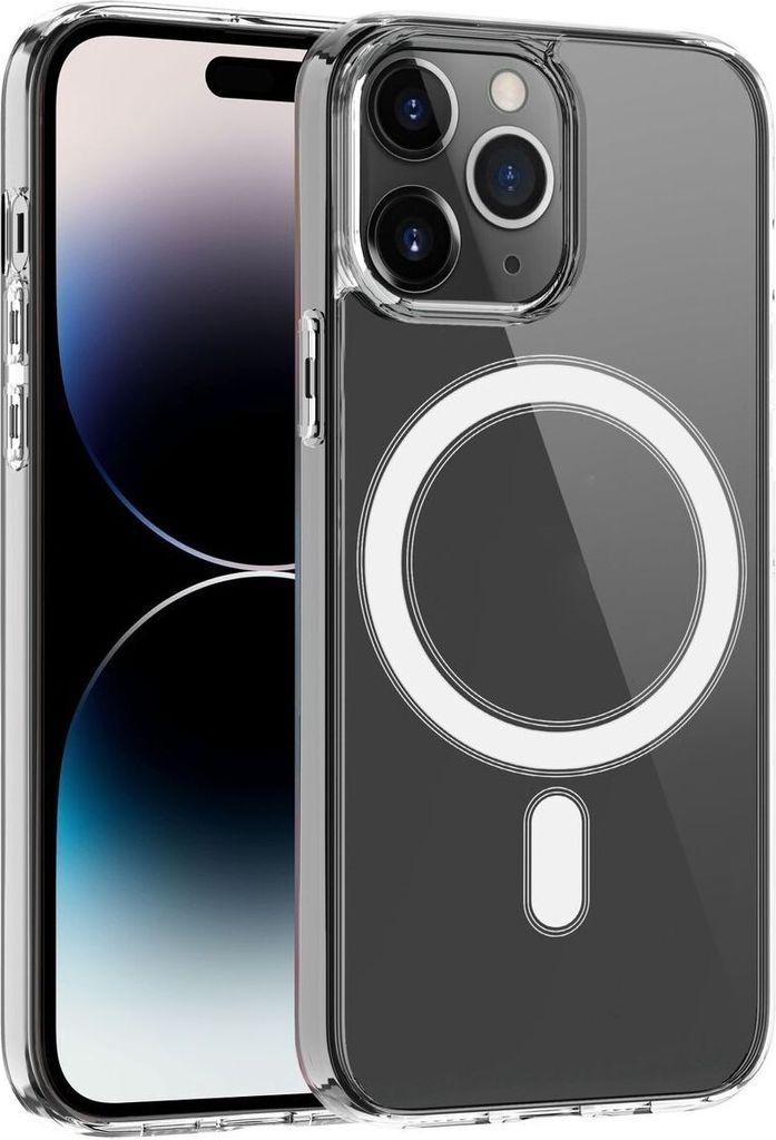 König Design Hülle kompatibel mit Apple iPhone 15 Pro Max Kunststoff Soft Handyhülle - Handy Case Transparent