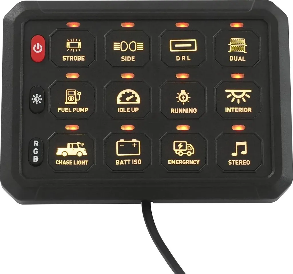 Boîtier de commande tactile 12 positions RVB Bluetooth 12V / 24V - 7