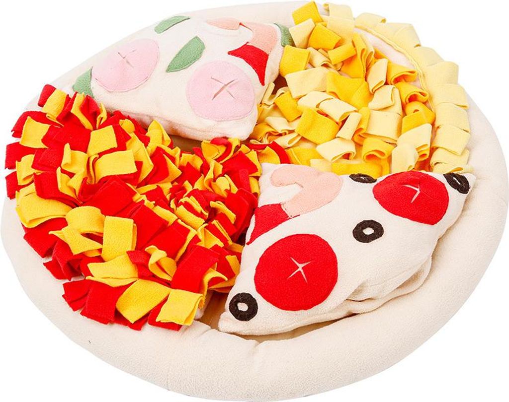 Plüschpizza für Hunde Spielzeug Lernmatte XL Produktbild 