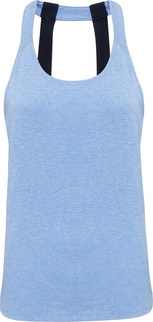 Tri Dri Damen Top mit doppelten Trägern hinten, ärmellos RW6238 (M) (Kornblume meliert)