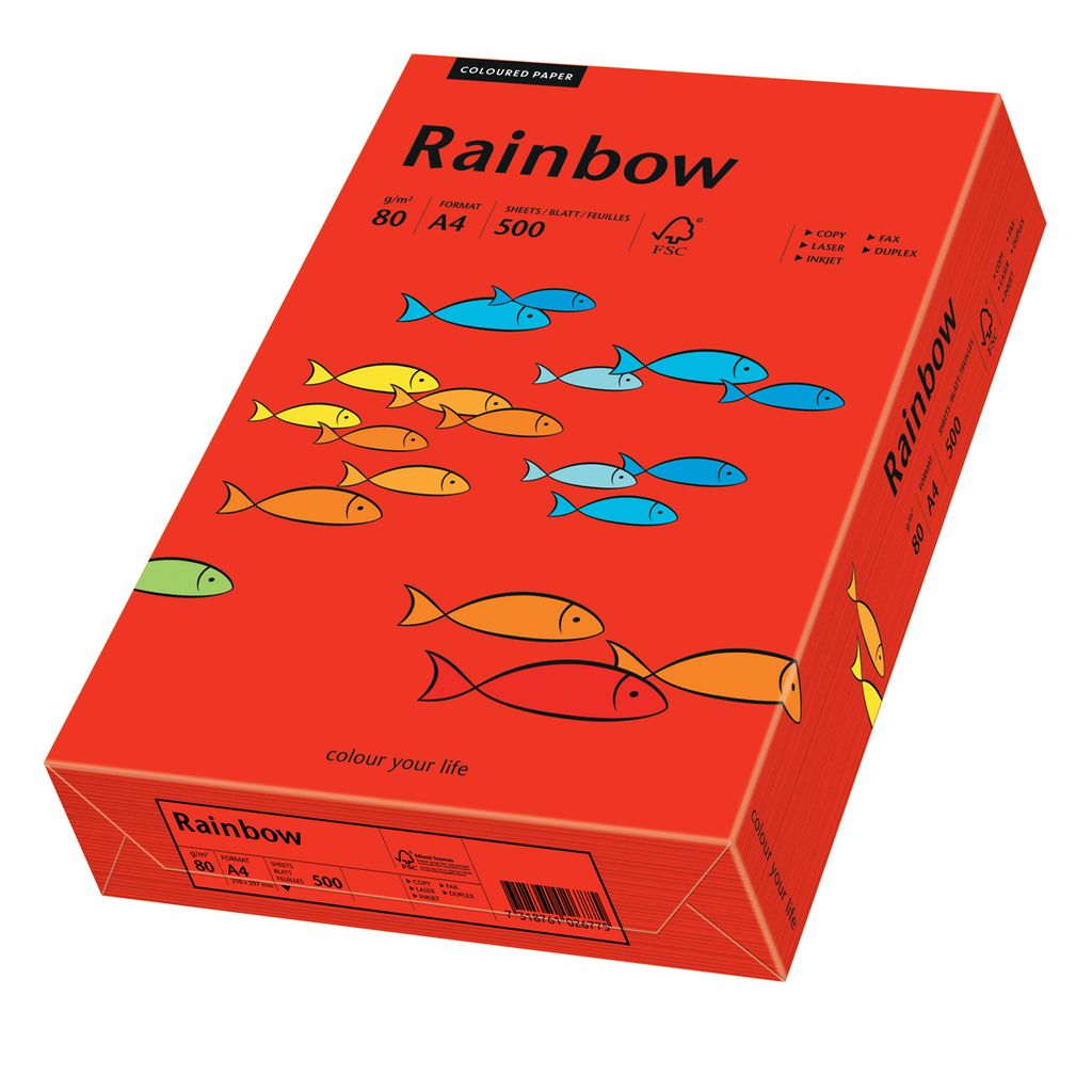 Papyrus kopírovací papier Rainbow intensive červený DIN A4 Obrázok produktu 
