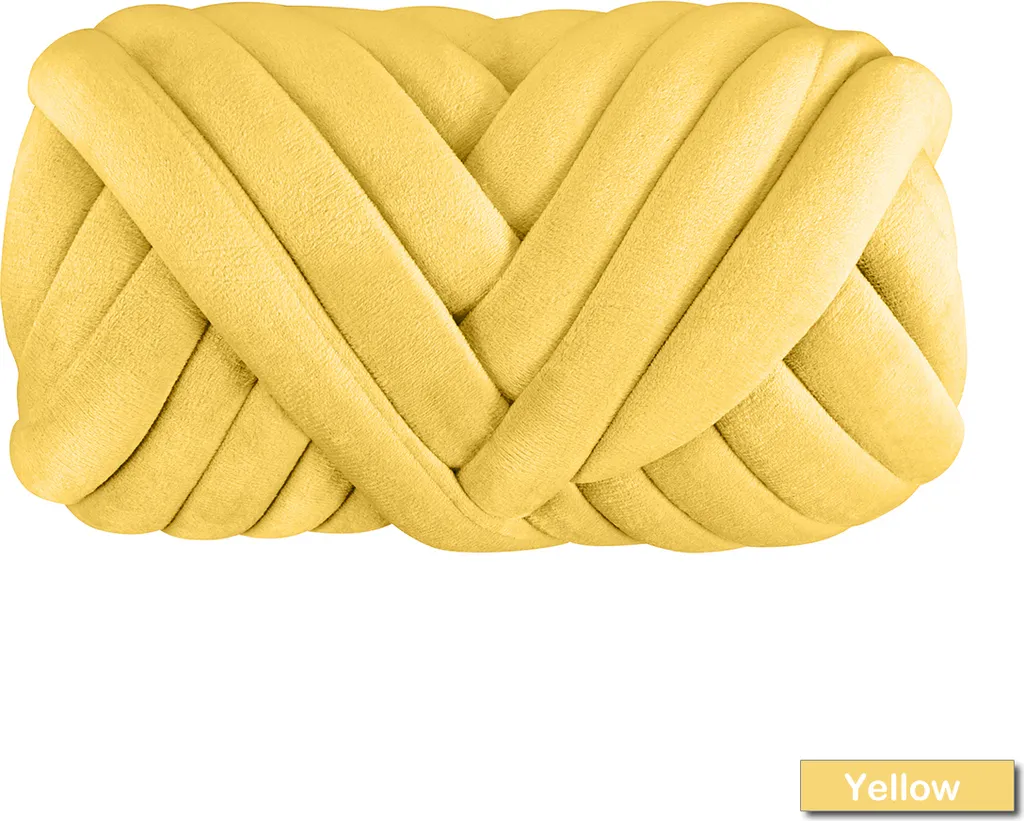 Fil velours épais 500g jaune : fini les tricots fins et interminables