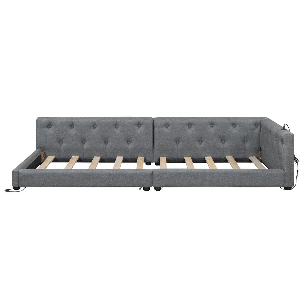 Flieks Tagesbett Daybed Schlafsofa 90x200cm mit USB & Produktbild 