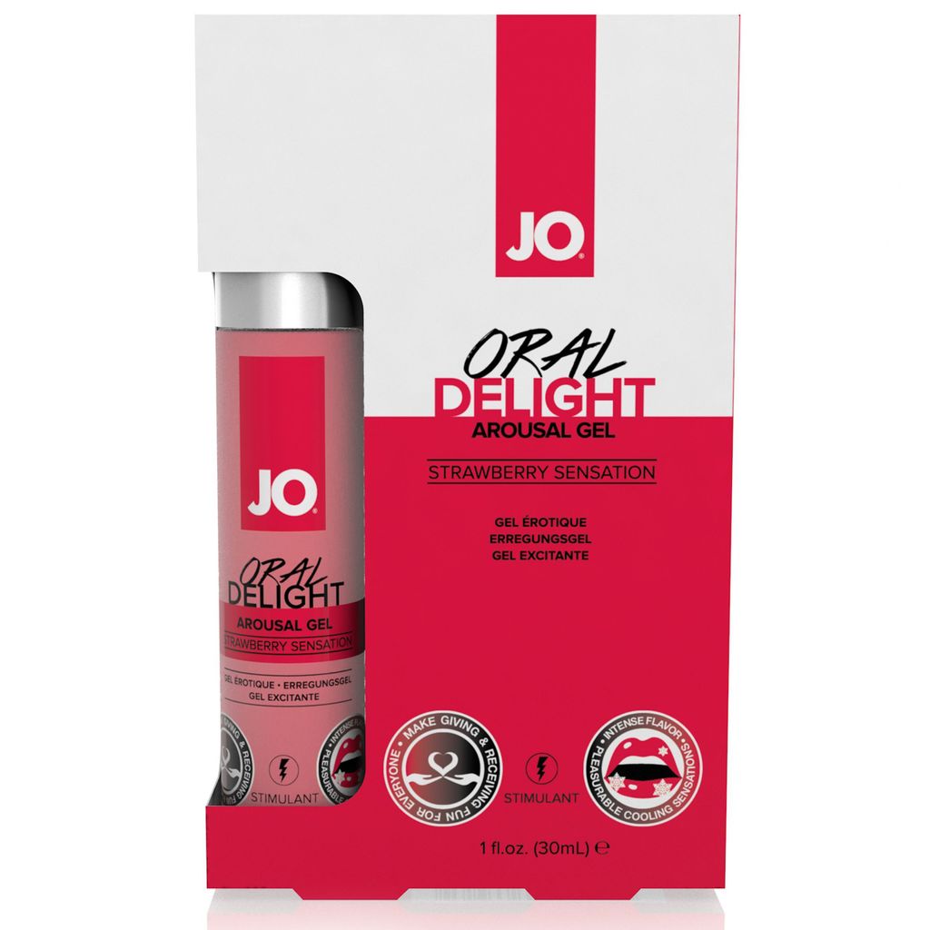 System JO Oral Delight Arousal Gel Strawberry Sensation 30 ml