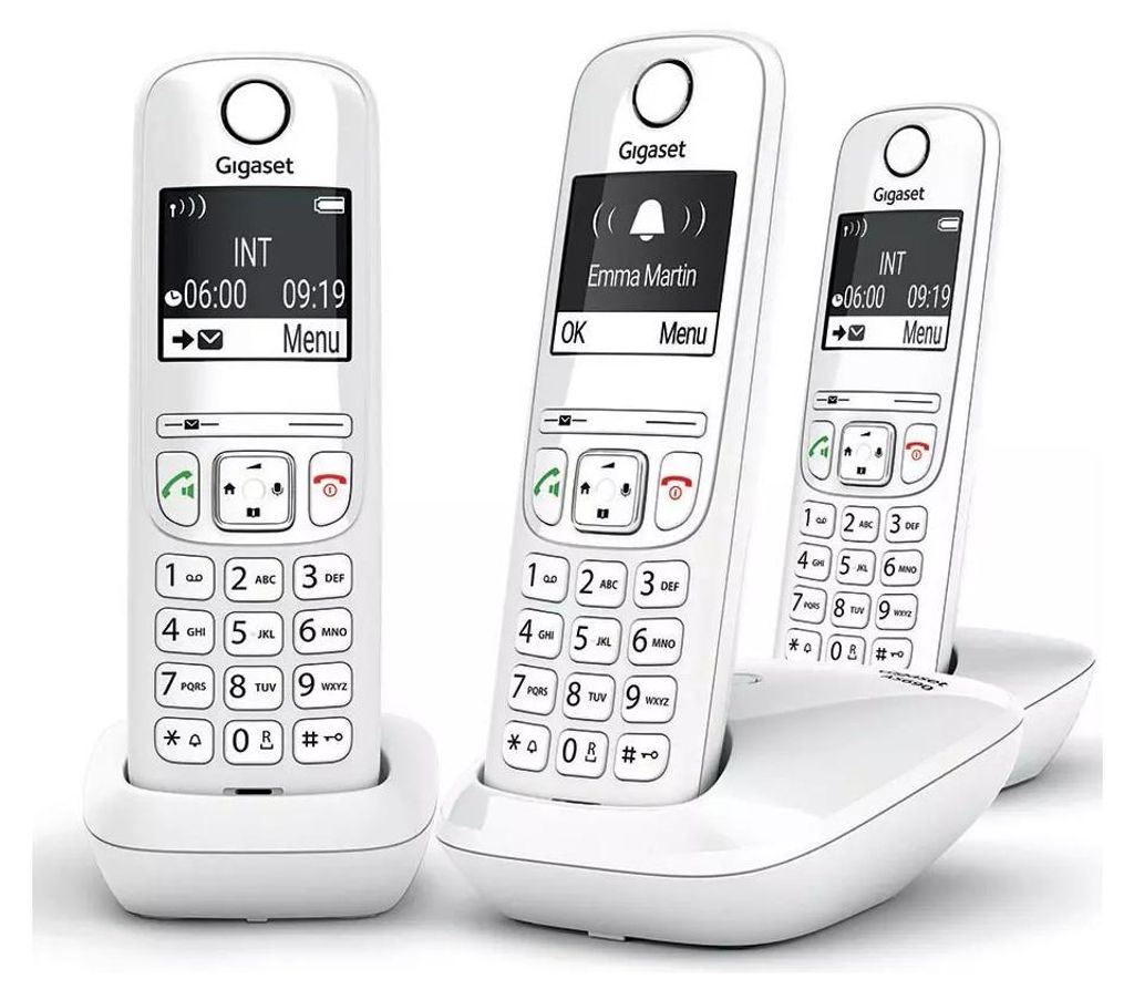 Gigaset AS690 Trio, Analógový / DECT telefón, Bezdrôtový Obrázok produktu 