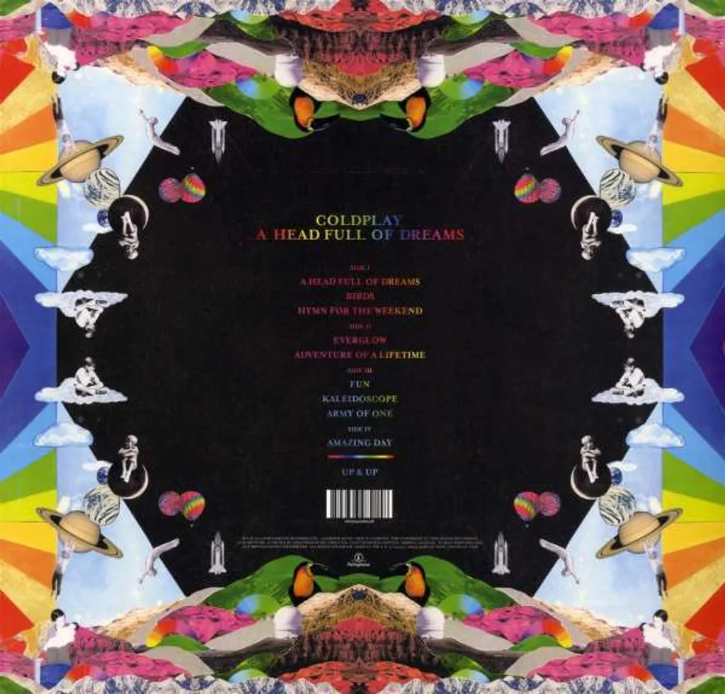 Coldplay A Head Full of Dreams Vinyle Édition Limitée Album Rock 2 LP - 2
