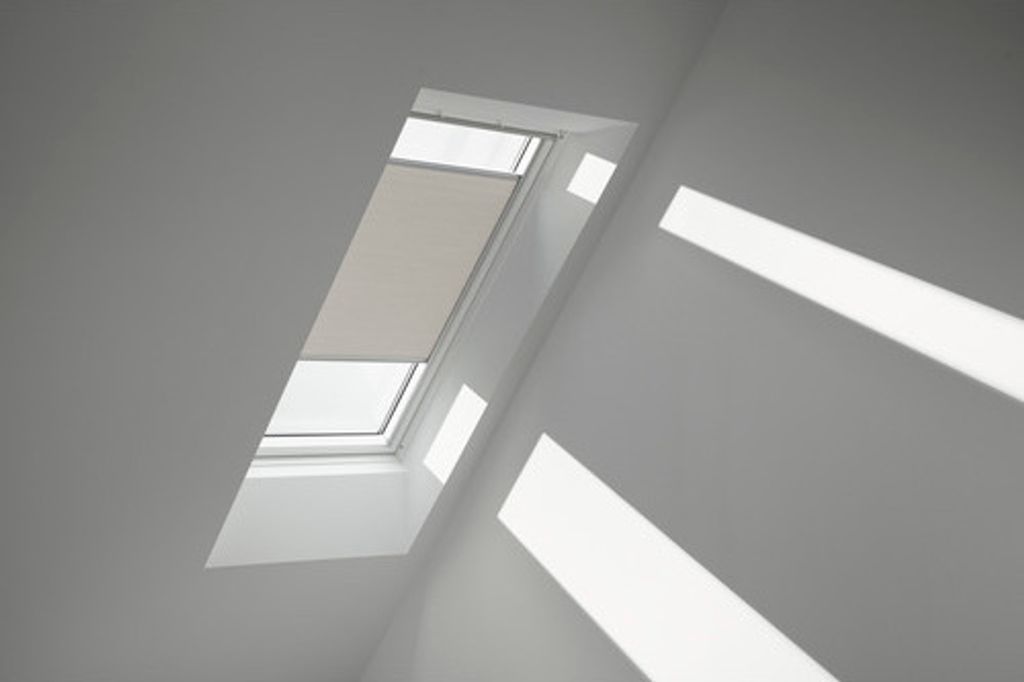 Velux Wabenplissee lichtgrau uni manuell FHC UK08 1172SWL