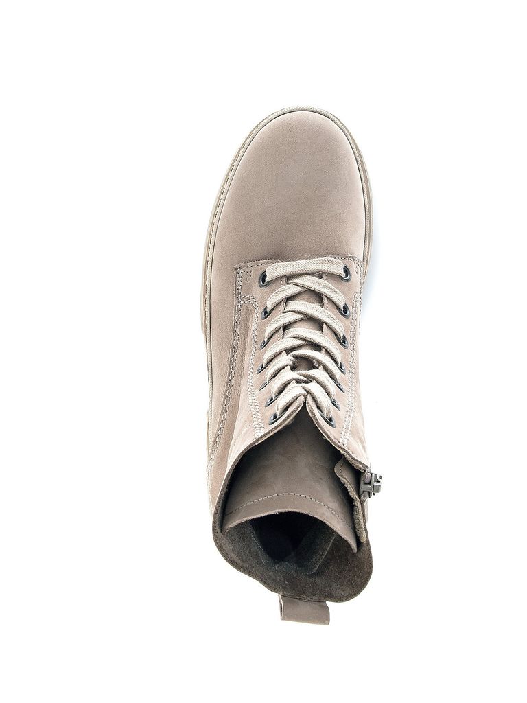 Gabor Comfort Biker Boot - Beige Veloursleder | Kaufland.de