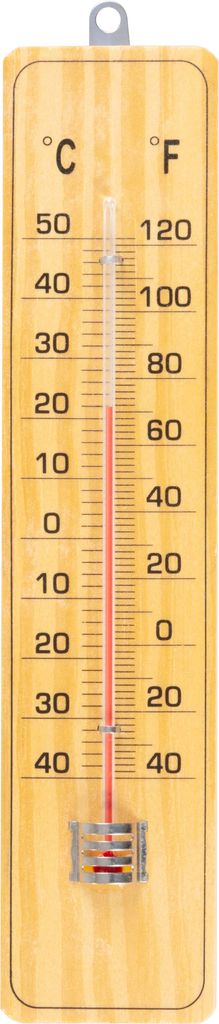 Thermometer Strend Pro, TMM-032 Woody, Außen, für Fenster, 220x50x10 mm, Holz