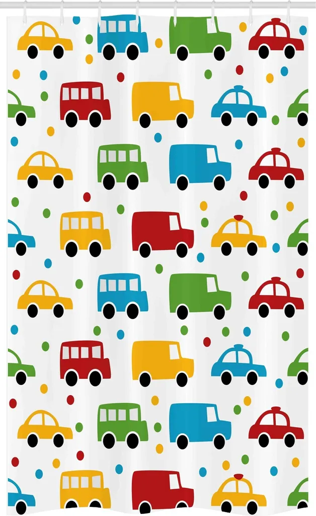 Tenda Doccia 120x180 Vintage Auto Taxi ABAKUHAUS | Bagno Multicolore