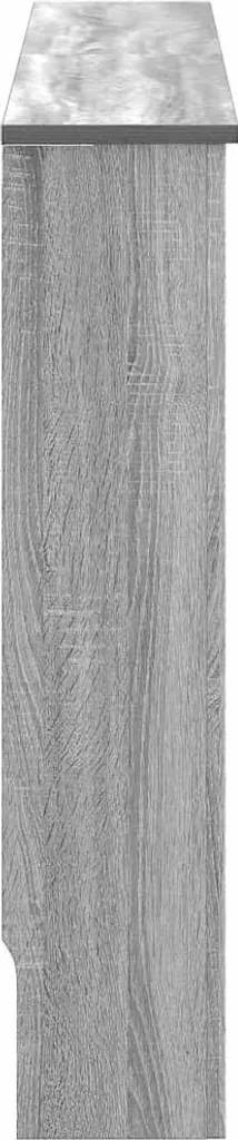 Cache-Radiateur Gris Sonoma avec Tablette Déco 172 cm - Finition Premium