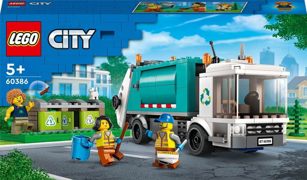 LEGO City Camion per il Riciclaggio dei Rifiuti 60386 Immagine del prodotto 