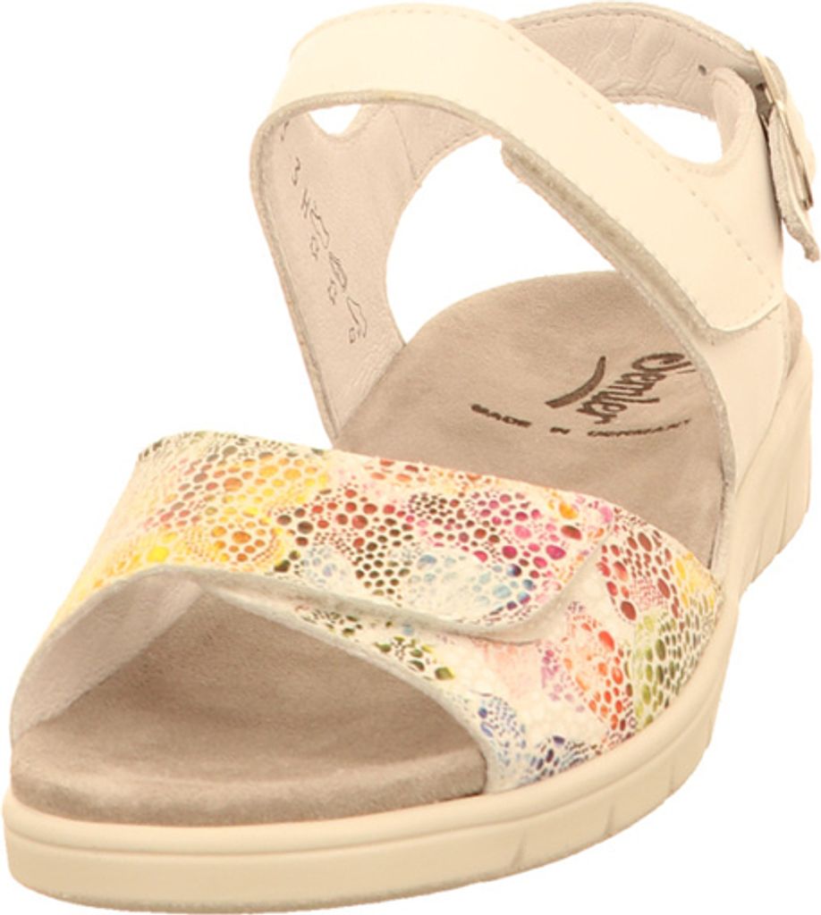 Semler Dunja Damenschuhe Sandalen Flach Weiß Freizeit, Schuhgröße:EUR 40 | UK 6.5