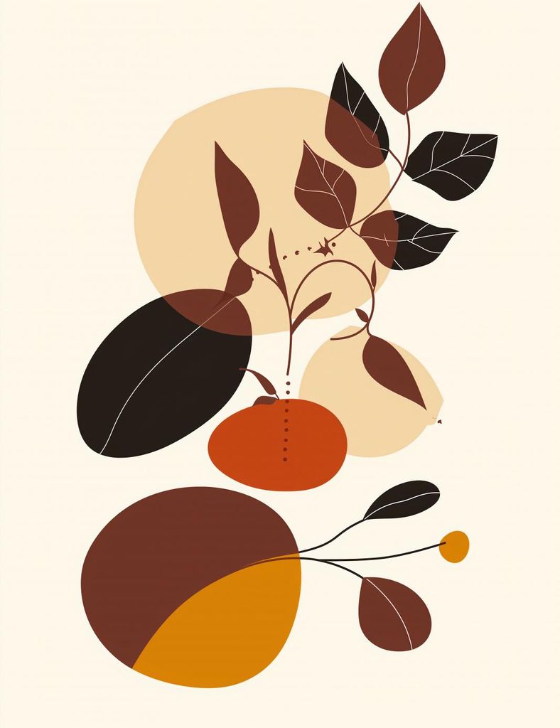 Plakat 50x65cm Stimmung des Falls