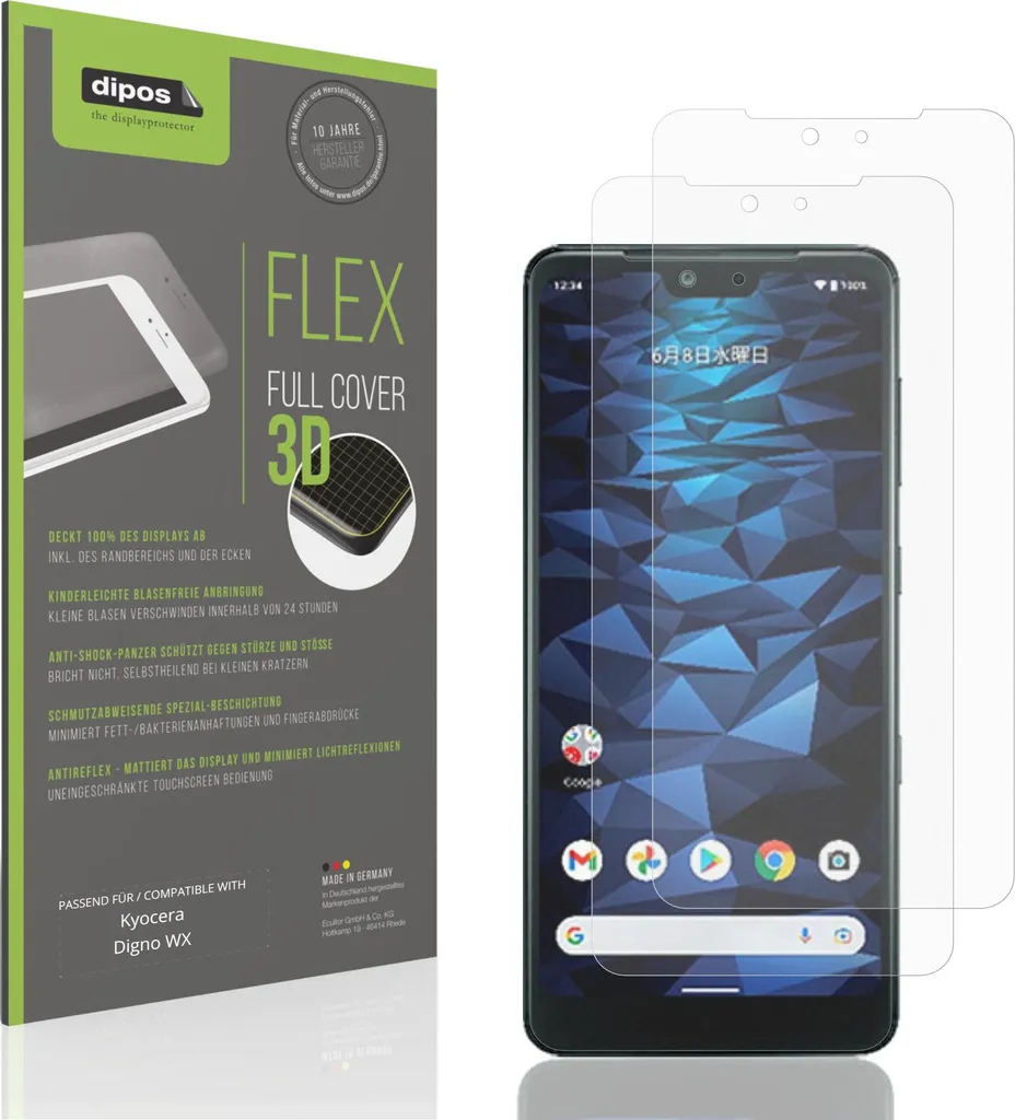 Offerta 2x Pellicola Kyocera Digno WX Opaca Antiurto Anti-Graffio