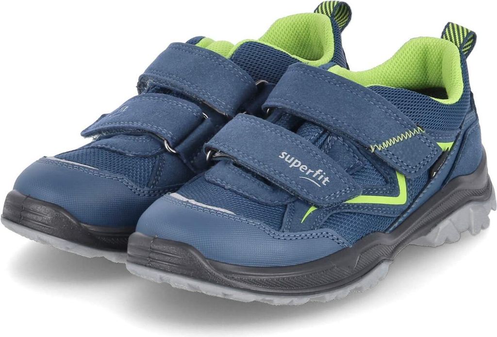 Superfit Jupiter Kinderschuhe Jungen Halbschuhe Klett Blau Freizeit, Schuhgröße:27 EU
