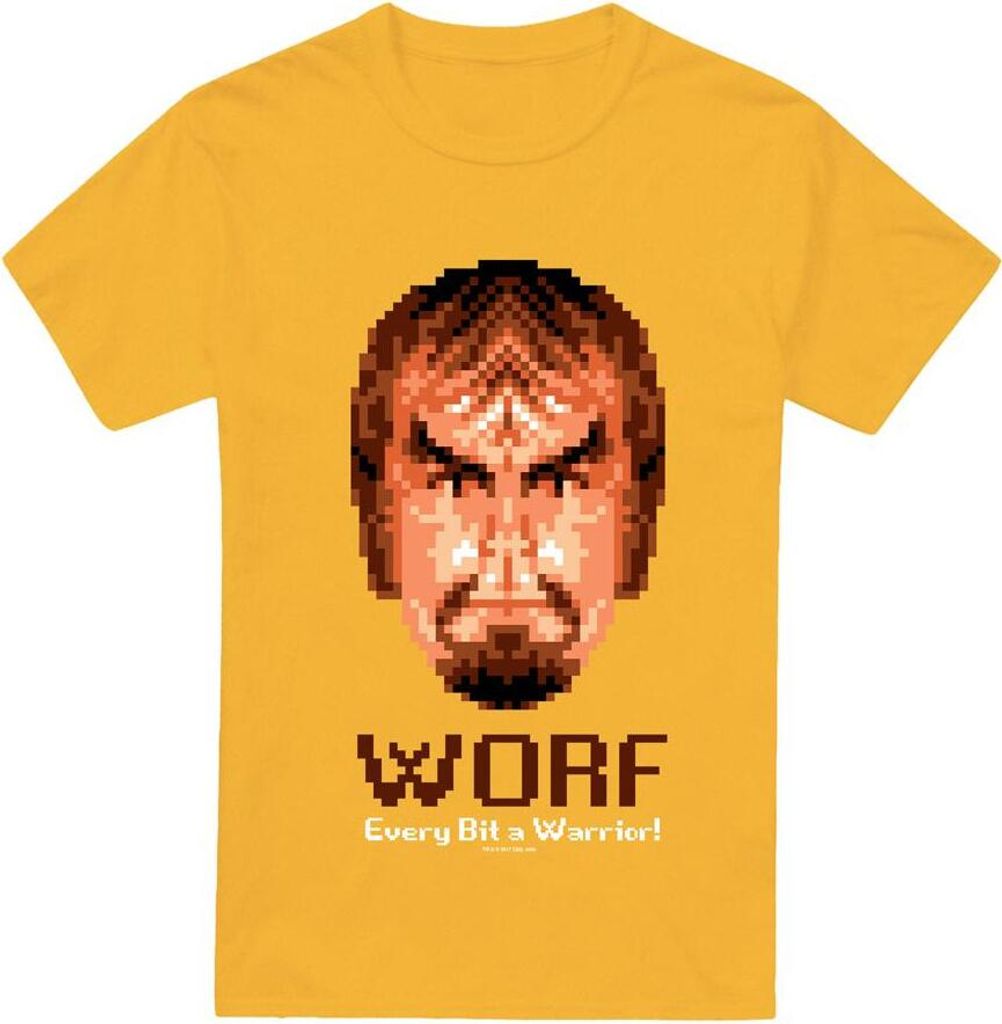 Star Trek - "Bit Warrior" T-Shirt für Herren TV13521 (S) (Gold)