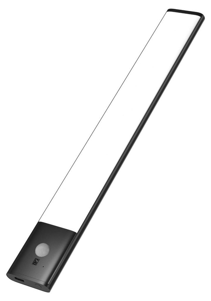 INF LED-Bewegungsmelder Leiste USB-C Aluminium 20/30/40/60cm für Schrank Schwarz 30 cm