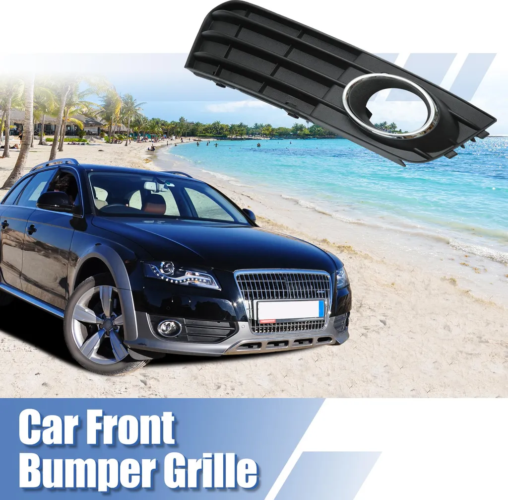Grille antibrouillard passager en ABS noir robuste 8KD80768201C