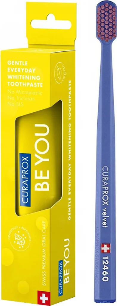 Kit Sorriso Perfetto: Curaprox 12460 Velvet + Dentifricio Vegan Sbiancante