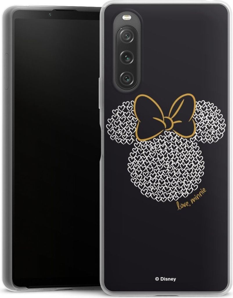DeinDesign Slim Hülle für Sony Xperia 10 V Silikon Case Ultra Dünn Handyhülle Disney Minnie Mouse Muster