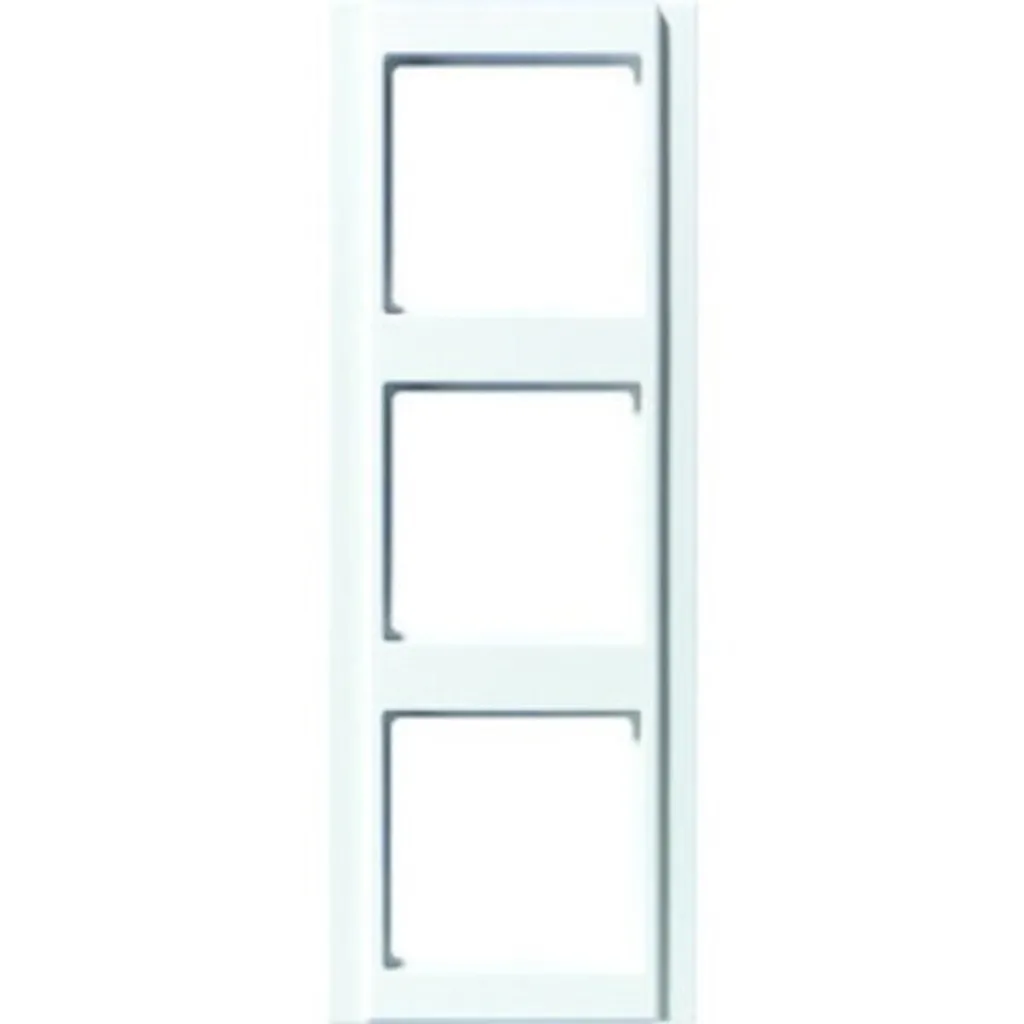 Plaque triple pour interrupteurs Jung A 583 WW - Solution 3 postes blanc