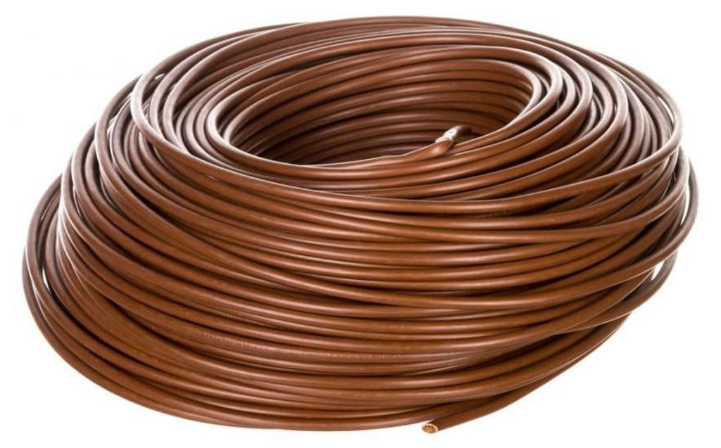 HELU KABEL H07V-K 1X6mm² BN (braun) Einzelader PVC braun AD Produktbild 