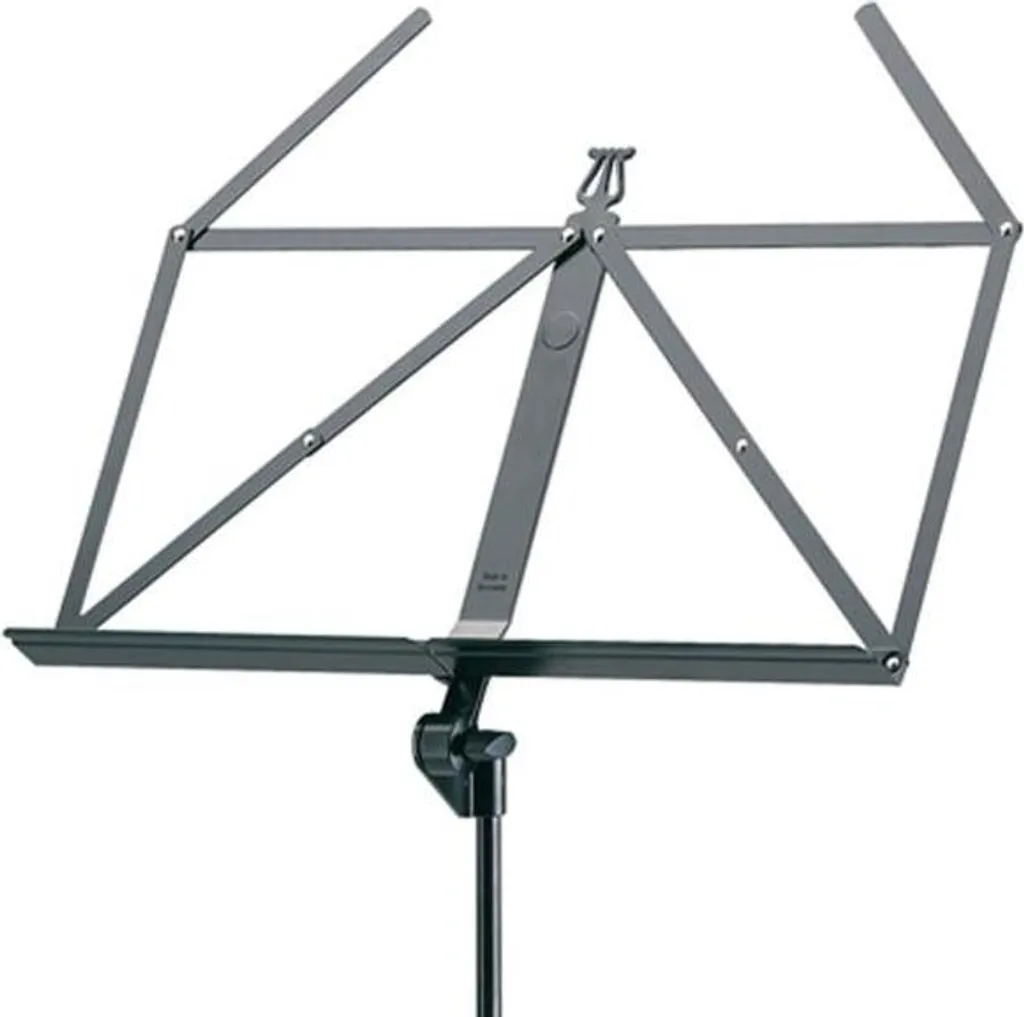 Pupitre K&M 107 stable et compact noir avec embase tripode robuste - 2