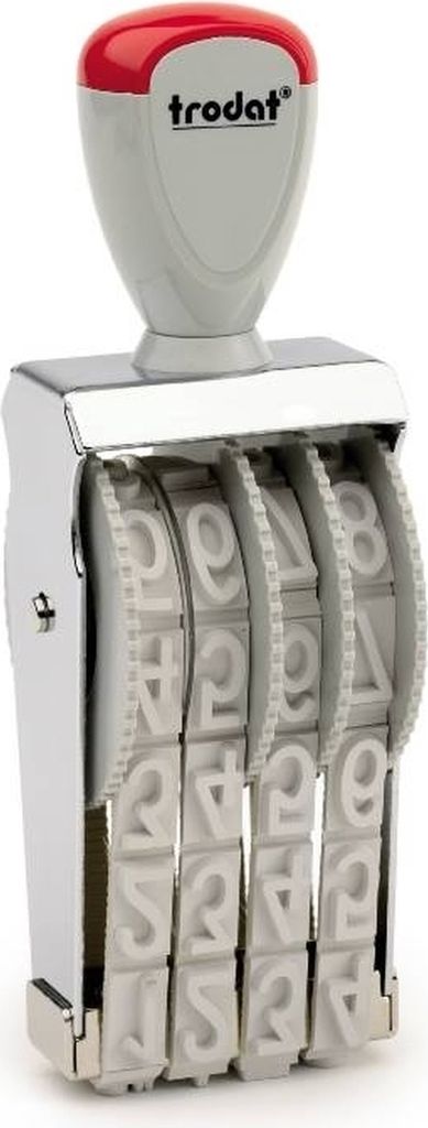 Stempel Zahlen 7mm 4-stellig Packung mit 5 Stück