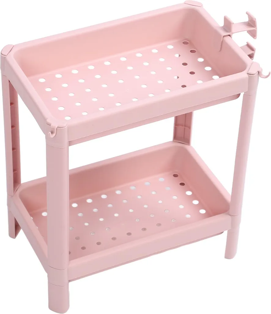 Étagère de salle de bain robuste en bambou naturel avec 4 niveaux