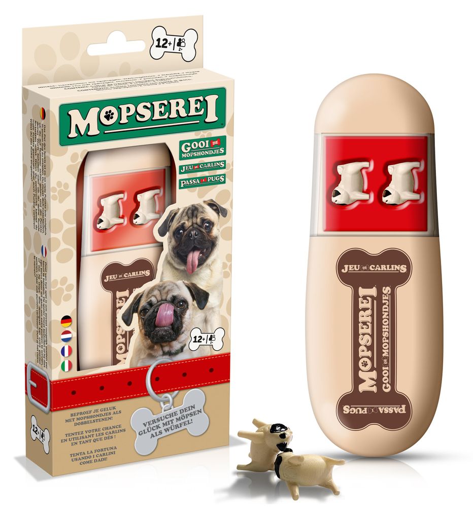 Mopserei Spiel Möpse Würfelspiel Gesellschaftsspiel Produktbild 