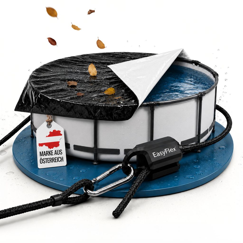 Poolabdeckung 6x6 m - Silofolie mit EasyFlex®-Verschluss – Produktbild 