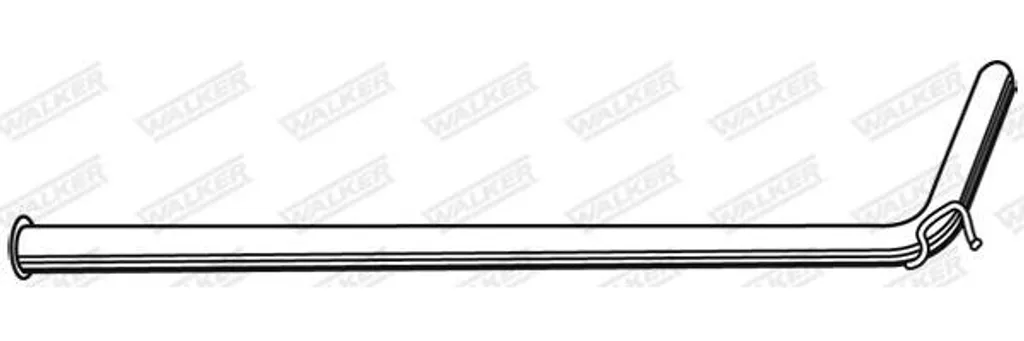 Tuyau d'échappement pour réparation Renault Kangoo - WALKER 21855
