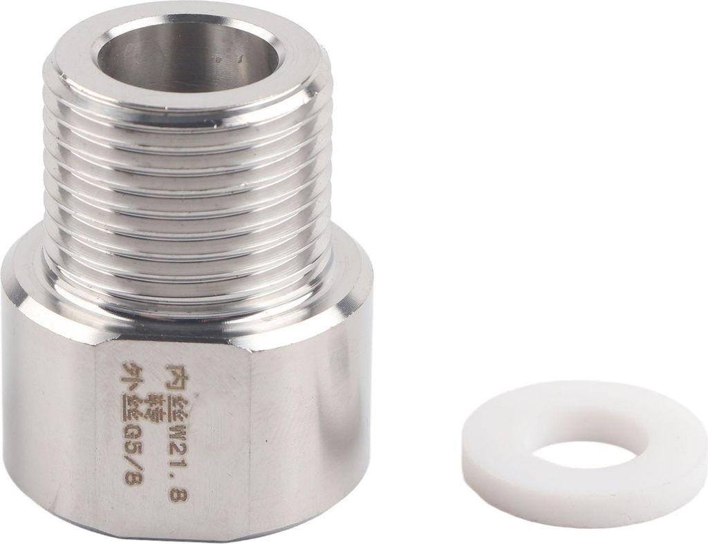 CO2-Regler-Adapter, Zylinder-Anschluss-Konverter für Aquarium (W21,8 auf G5/8)