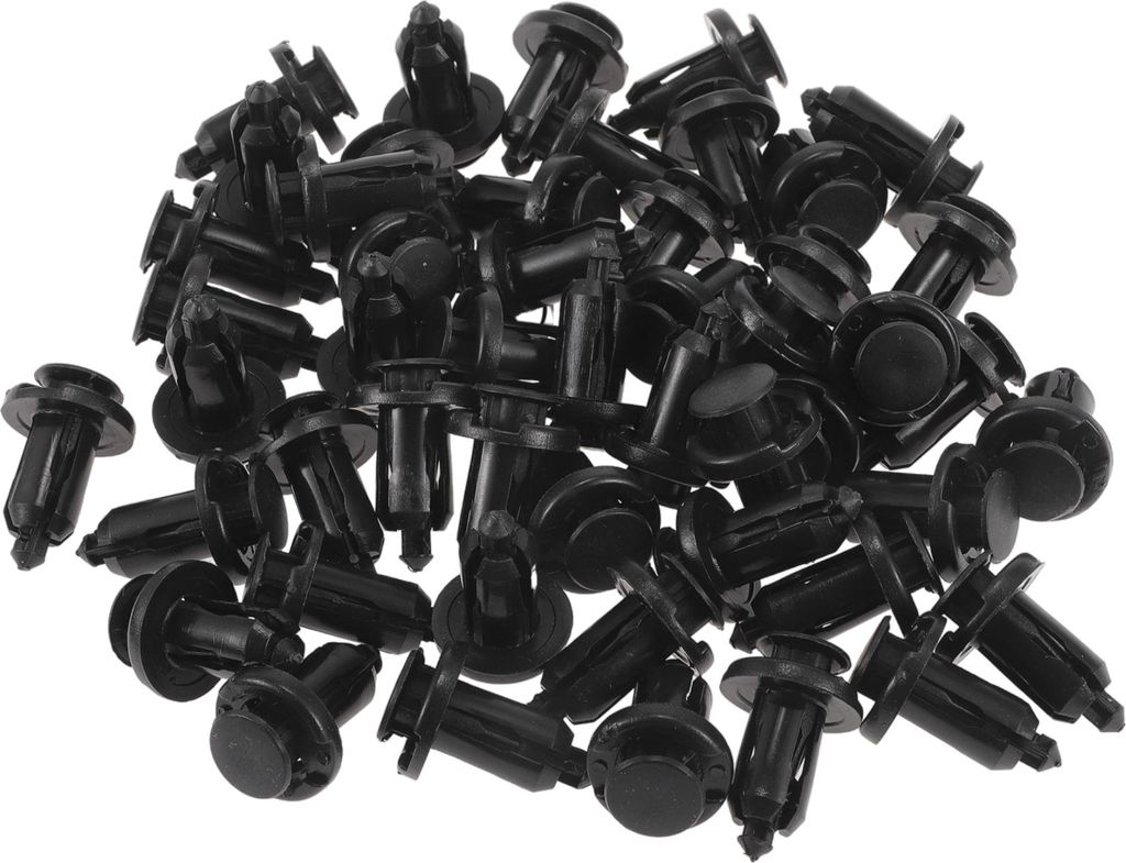 Auto-Frontkotflügelrockclip für Honda Pilot 2003-2015 Langlebig Nr. 91503SZ5003 | Stoßtyp Kunststoffhalterungsnieten Schwarz 50 Stück.