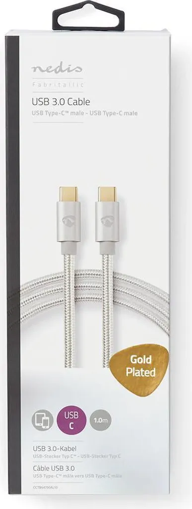 Cavo USB-C 4K 60Hz Nylon 1m - Estetica e Potenza USB 3.2 Gen 1 - 7