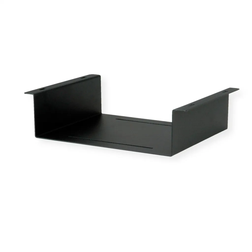 Support PC sous bureau 10 kg en métal noir ROLINE rigide avec kit de visserie