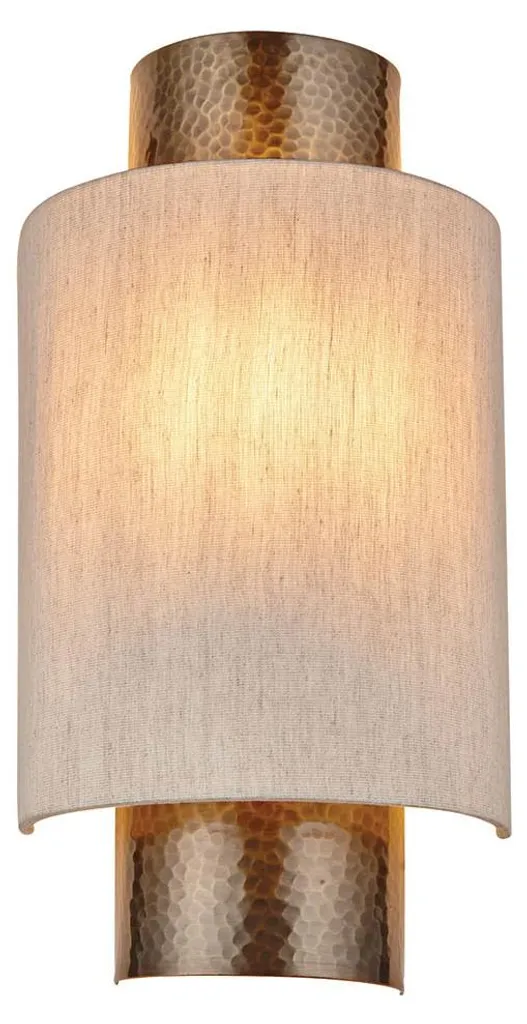 Applique INDARA marron en métal : solution éclairage mural gain de place - 4