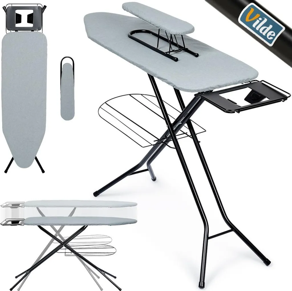 Table à repasser confort compacte T70 blanche avec repose-fer - 24