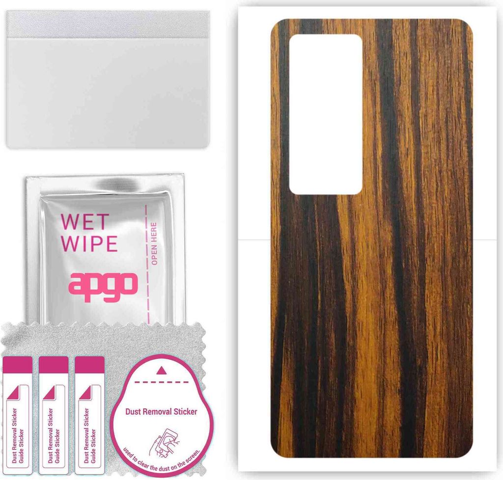apgo Rückseite Schutzfolie, Skin, kompatibel mit Vivo IQOO 9 SE, Hinten Displayschutzfolie aus Vinylfolie, kratzfest, einfache Montage - Tigerwood