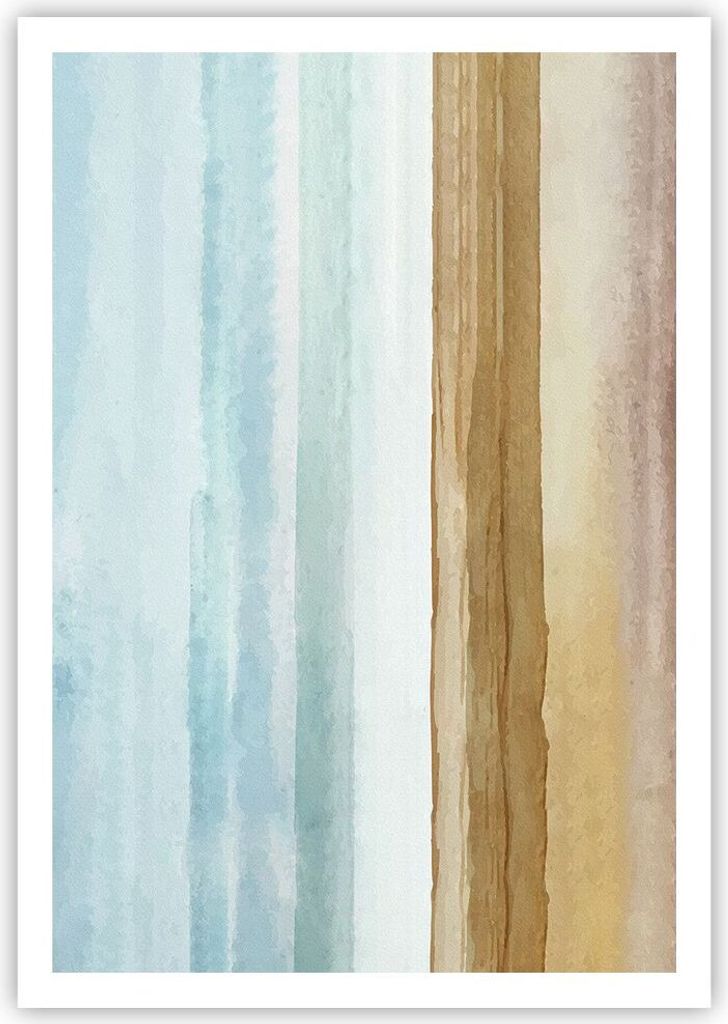 Poster - Poster ohne Rahmen - Abstraktion Gürtel Gold - 70x100 cm - Wand Bild - Wanddeko - Wandbilder - Kunstposter - Wandposter - Bilder - Kunstd...