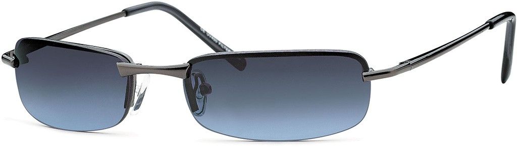 Gil Rechteck Sonnenbrille Schwarz/Violett Produktbild 
